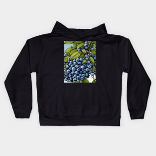 Fresh Blueberries Kids Hoodie